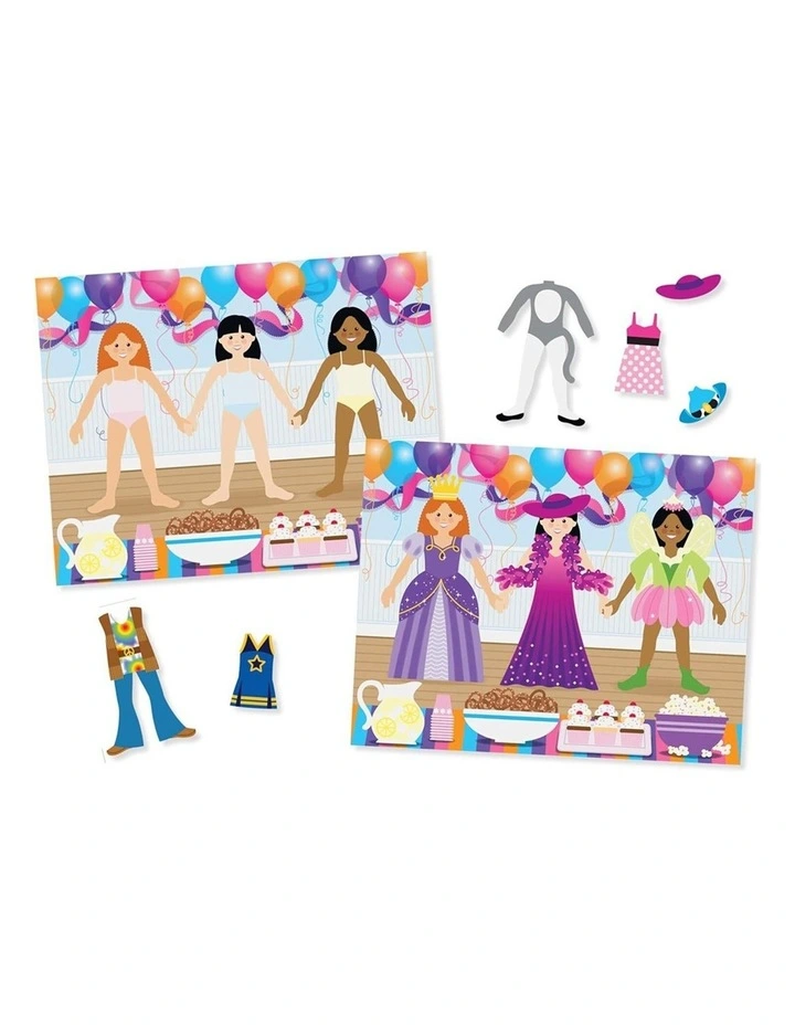 Melissa & Doug Reusable Sticker Pad Dress-Up Vinyl Stickers Kids 3y image 2