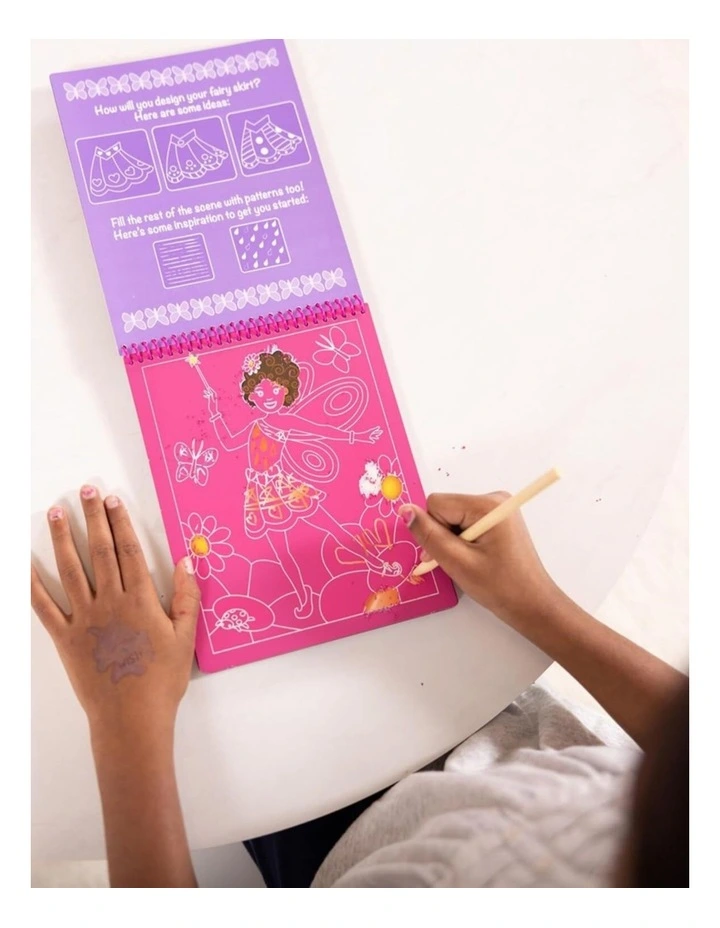 Melissa & Doug On The Go Scratch Art Color-Reveal Pad Fairy Tales Toy 5y image 4