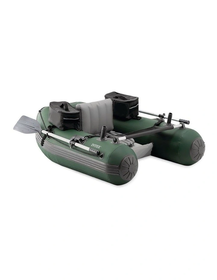 Intex Big Catch Pro Durable Outdoor Fishing Tube With Rod Holders And Seat image 1