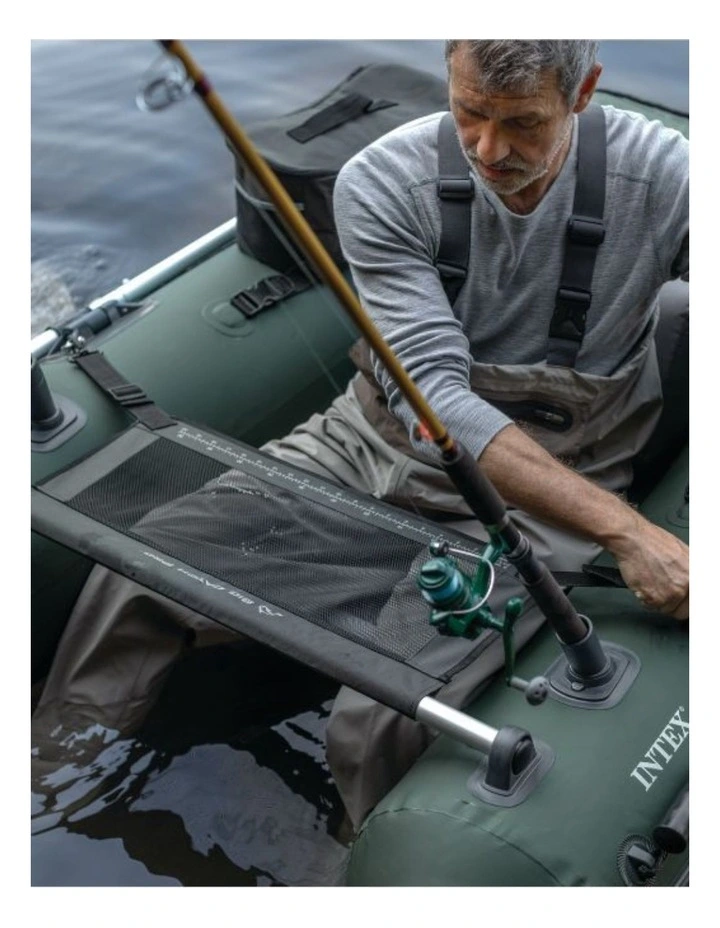Intex Big Catch Pro Durable Outdoor Fishing Tube With Rod Holders And Seat image 6
