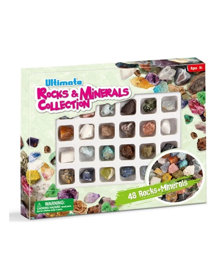 48pc Kaper Kidz Ultimate Rocks & Minerals Collection Kids Childrens Toy 8y image 2