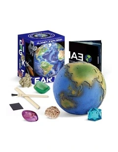 Kaper Kidz Planet Xplore Earth Dig Excavation Science Kit With Gemstones 6y