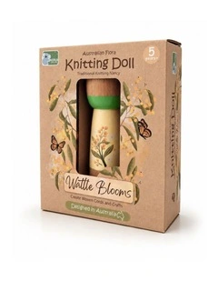 Koala Dream Kids Australian Flora Wattle Blooms Knitting Doll Craft Kit 5y 