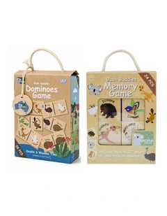 Koala Dream Bush Buddies Memory & Dominoes Game Set Aussie Animals