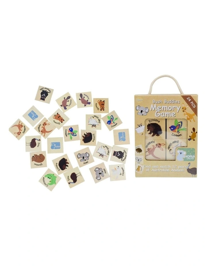 Koala Dream Bush Buddies Memory & Dominoes Game Set Aussie Animals image 7