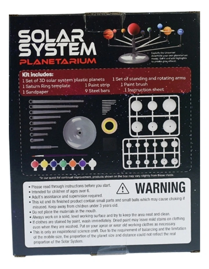 Kaper Kidz Solar System Planetarium Build Paint Educational Kit 6y image 3