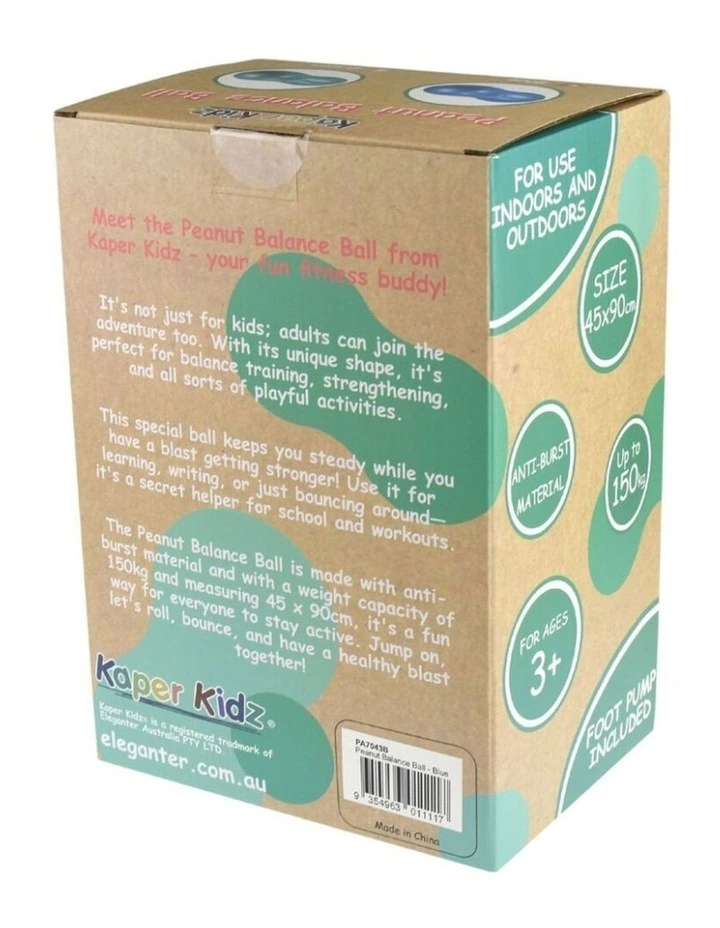 Kaper Kidz Inflatable Peanut Balance Ball Green Kids Toy 12m image 7