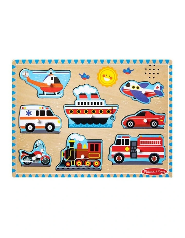 Melissa & Doug See-Inside Numbers Wooden Peg Puzzle Toy Set Assorted Kids 2y image 1