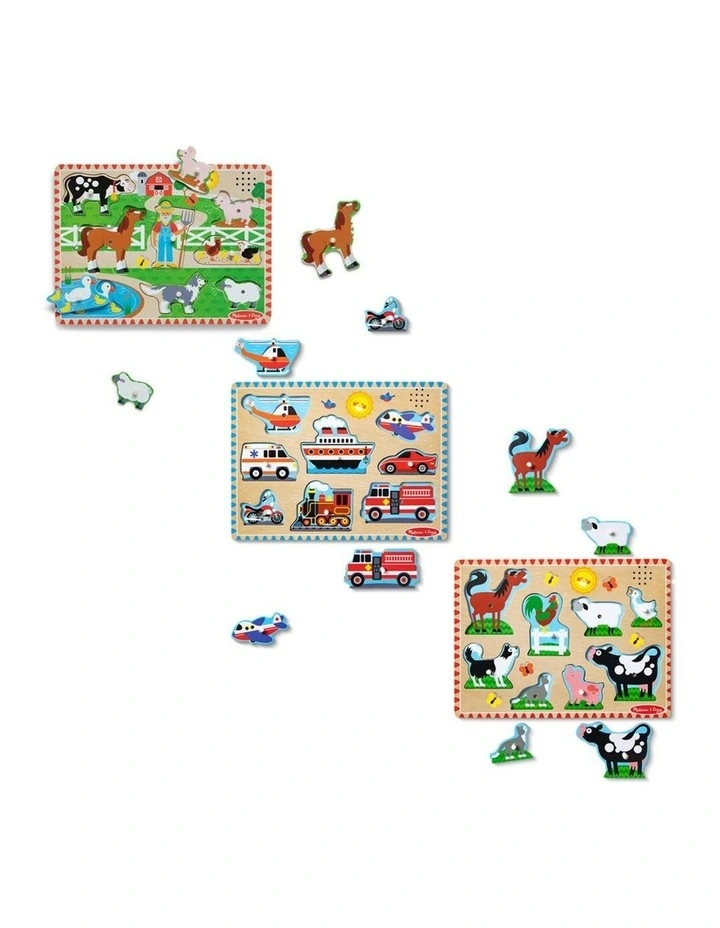 Melissa & Doug See-Inside Numbers Wooden Peg Puzzle Toy Set Assorted Kids 2y image 2