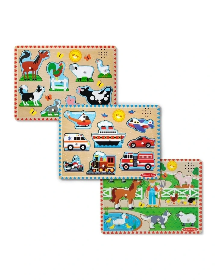 Melissa & Doug See-Inside Numbers Wooden Peg Puzzle Toy Set Assorted Kids 2y image 3