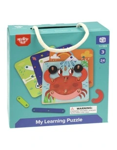 Tooky Toy My Learning Puzzle Childrens Kids Game 3 Years Plus
