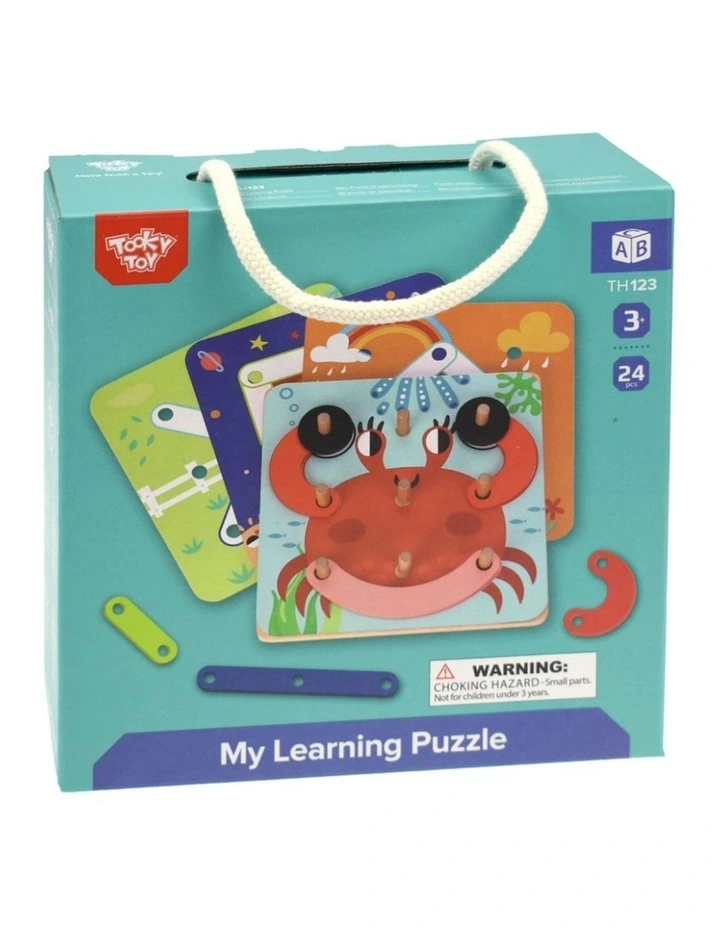 Tooky Toy My Learning Puzzle Childrens Kids Game 3 Years Plus image 1