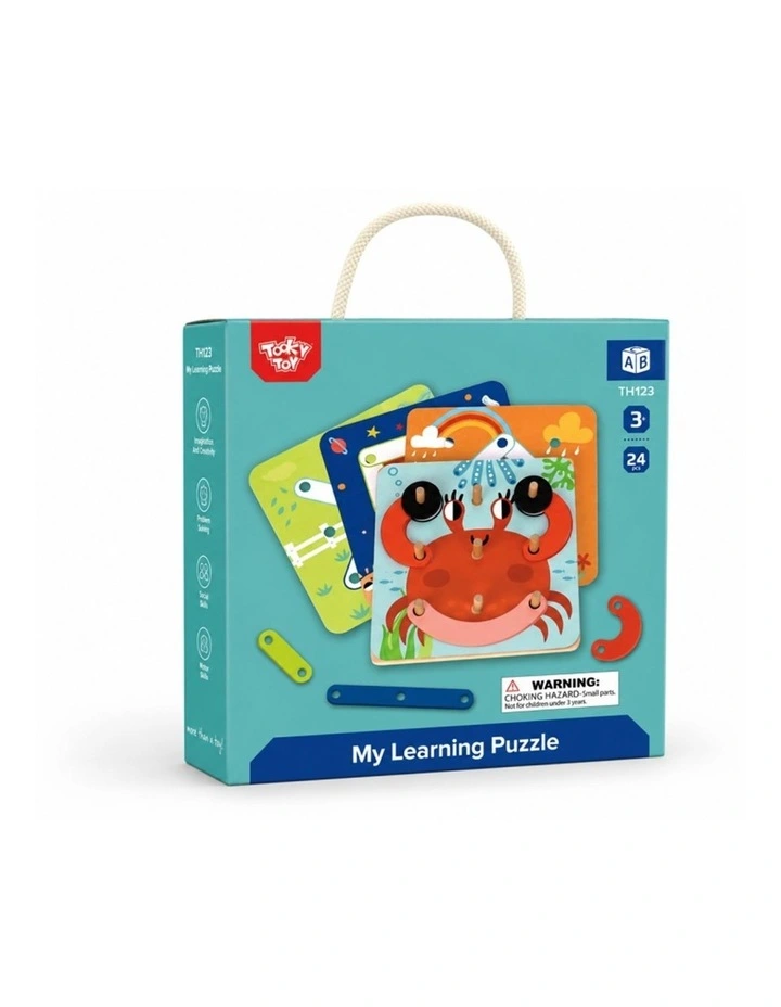 Tooky Toy My Learning Puzzle Childrens Kids Game 3 Years Plus image 6