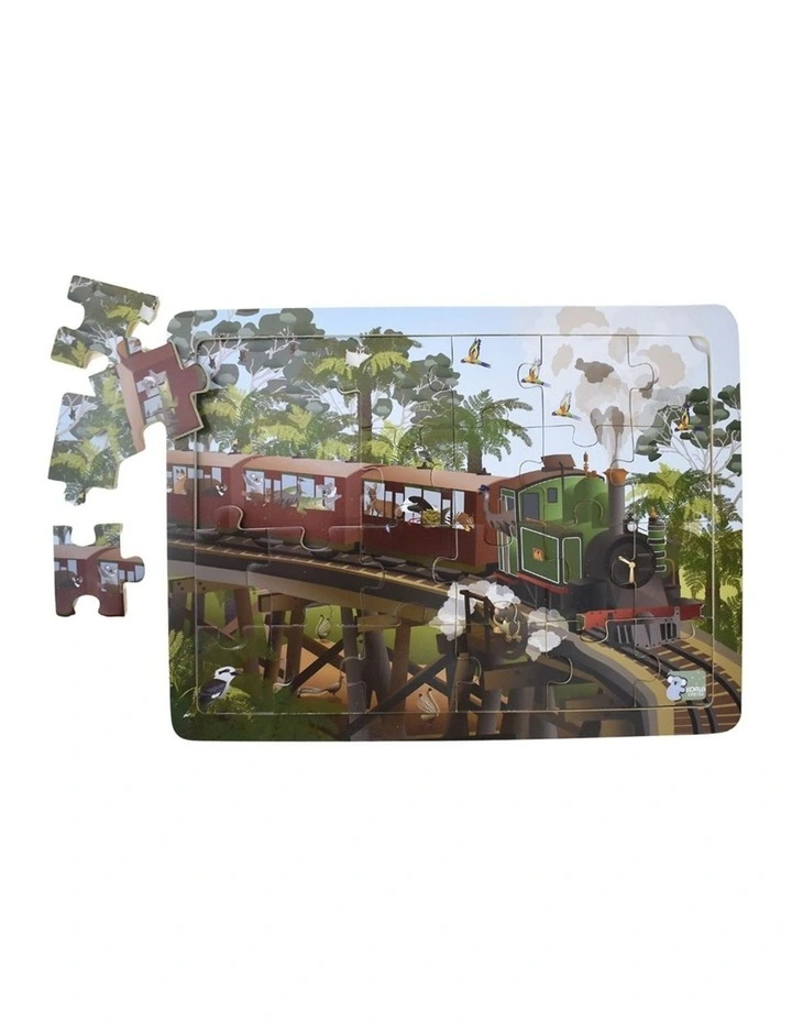 48pc Koala Dream Aussie Farm Vehicles And All Aboard Animals Puzzle Set 18m image 6