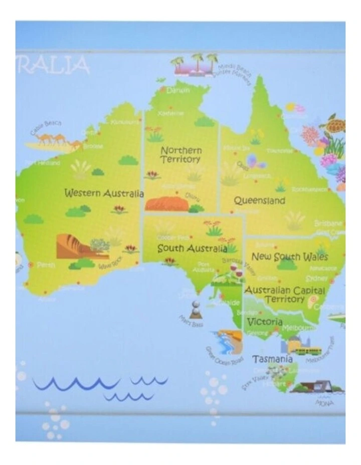 24pc Koala Dream Australian Map Aussie Animals And Landmarks Jigsaw Puzzle image 3