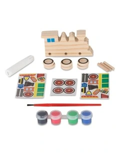 Melissa & Doug Created by Me Wooden Train Kids Childrens Toy Craft Kit 4y 