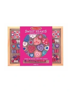 Melissa & Doug Sweet Hearts Bead Set Childrens Toy DIY Crafting Kit 4y 