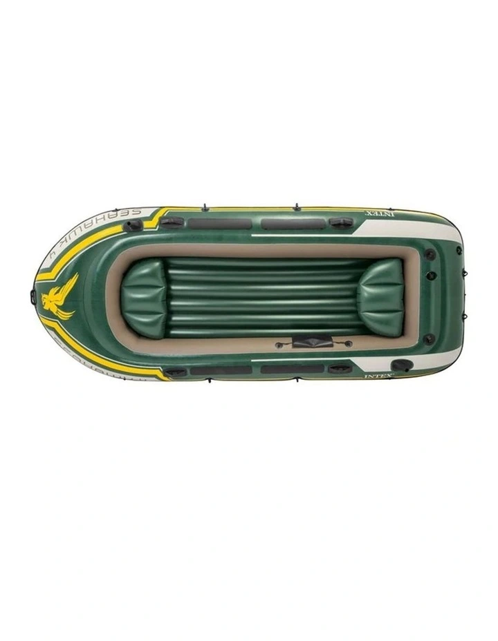 Intex Seahawk 4 Inflatable Boat Set With Pump And Oars Heavy Duty PVC image 2