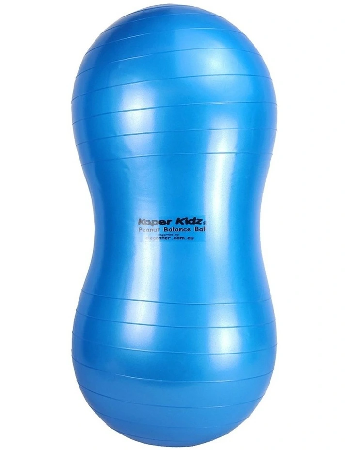 Kaper Kidz Inflatable Peanut Balance Ball Kids Toy Blue 90cm 12m image 3