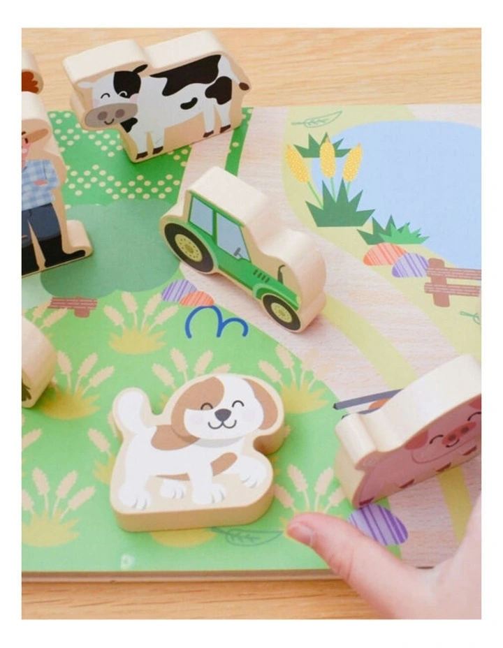 Koala Dream Wooden Chunky Aussie Farm Animal Kids Toy Puzzle 12m image 4