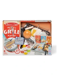 Melissa & Doug Water WOW! Grill Set Flip Fry Childrens Toy Colour Reveal 3y