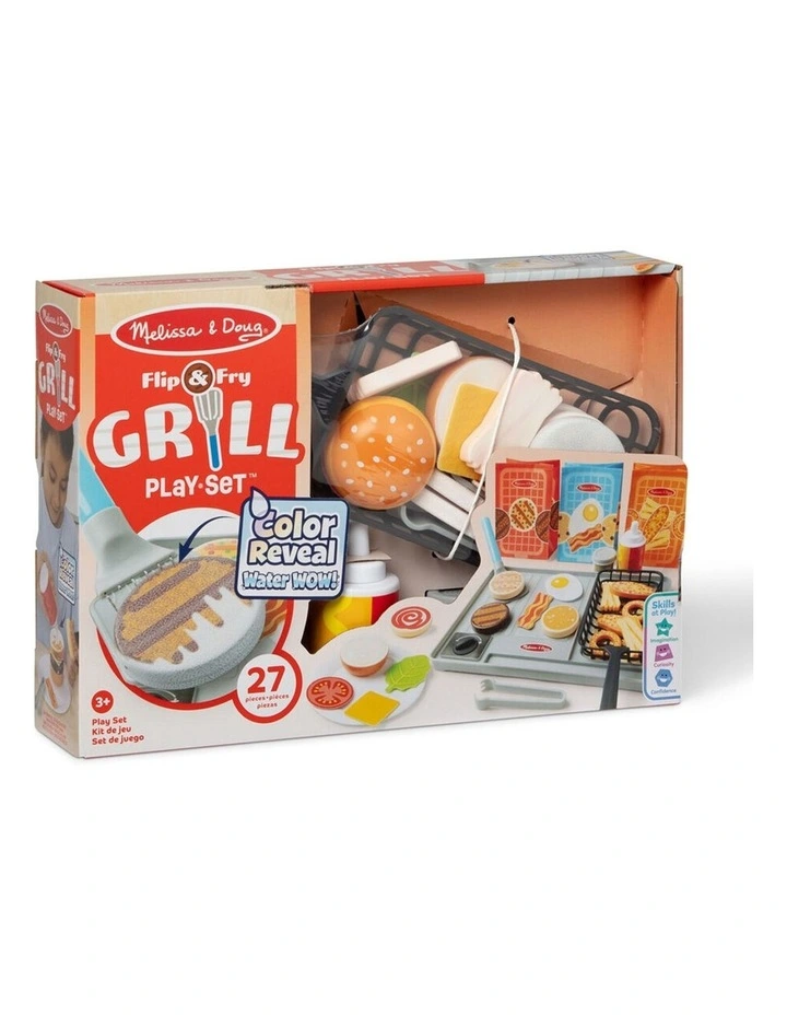 Melissa & Doug Water WOW! Grill Set Flip Fry Childrens Toy Colour Reveal 3y image 3