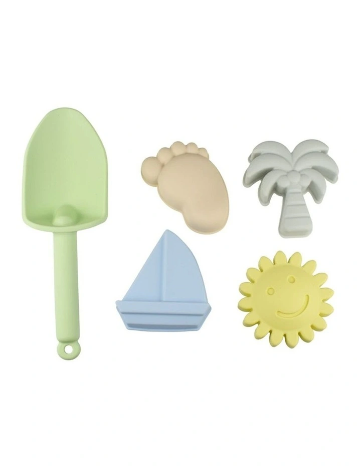 6pc Koala Dream Silicone Baby Toddler Beach Toy Set Pastel Gelato 10m image 3