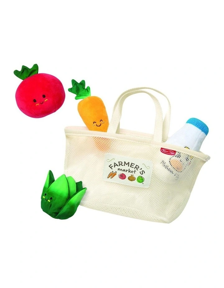 Melissa & Doug Farmers Market Fill & Spill Soft Play Food Toy Kids 6m image 1