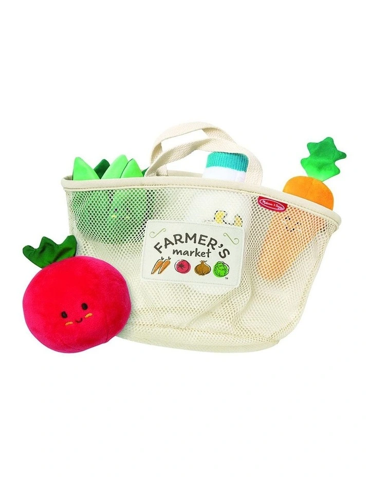 Melissa & Doug Farmers Market Fill & Spill Soft Play Food Toy Kids 6m image 3