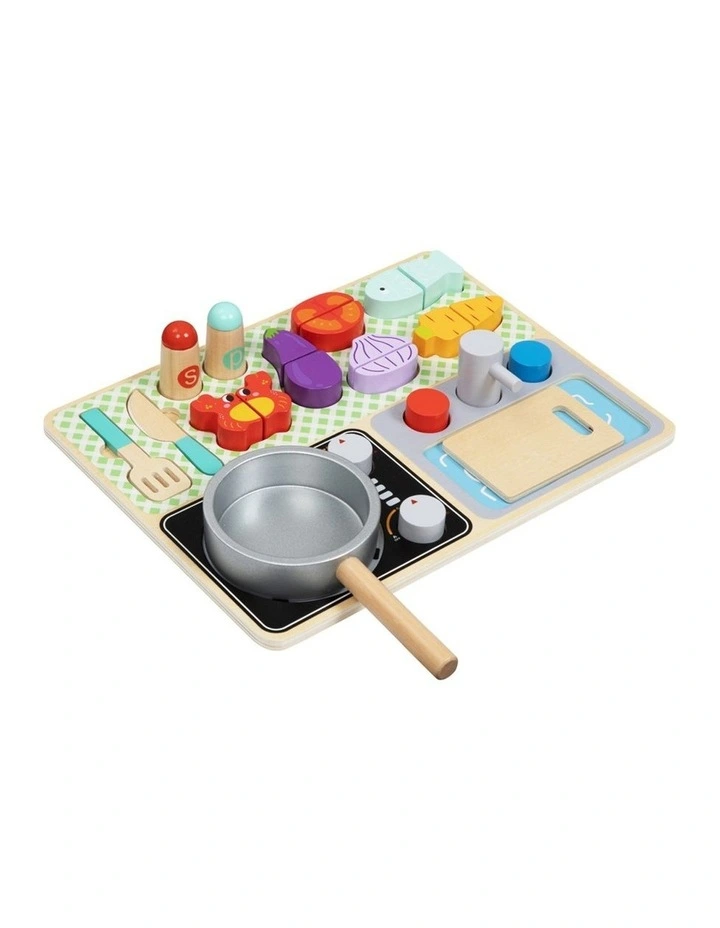 Tooky Toy Kitchen Interactive Pretend Play Set Kids 3y image 1