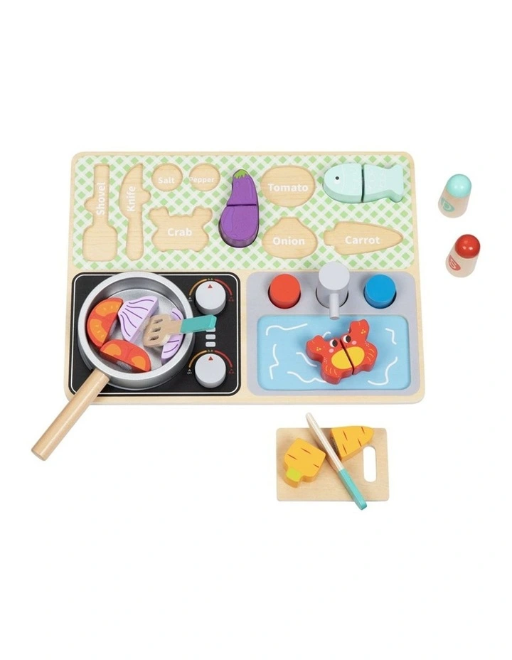 Tooky Toy Kitchen Interactive Pretend Play Set Kids 3y image 3