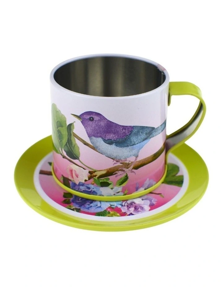 13pc Kaper Kidz Bird Design Kids Tin Tea Mug Set Pretend Play 3y  image 4