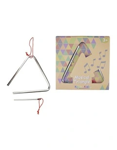 Kaper Kidz Metal Music Triangle 15cm Kids Toy Instrument 3y  Educational