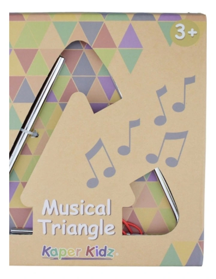 Kaper Kidz Metal Music Triangle 15cm Kids Toy Instrument 3y Educational image 2