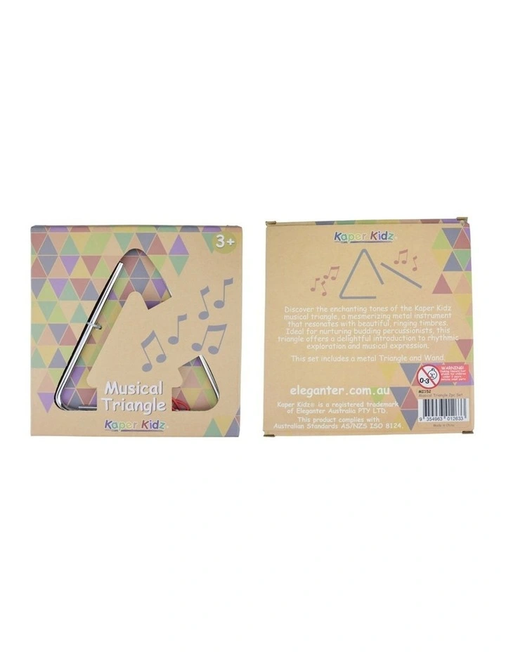 Kaper Kidz Metal Music Triangle 15cm Kids Toy Instrument 3y Educational image 4