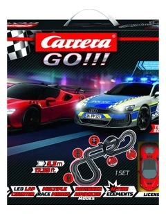 Carrera High Speed Pursuit 4.9m Track Slot Car Set With Electronic Lap
