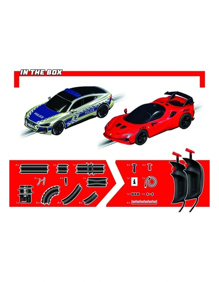 Carrera High Speed Pursuit 4.9m Track Slot Car Set With Electronic Lap image 2