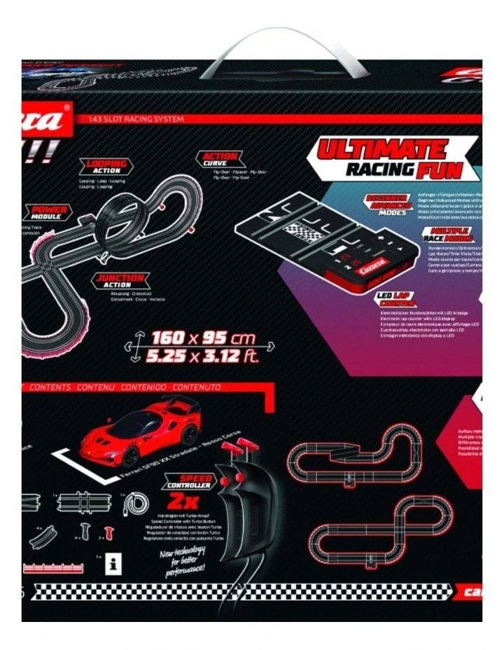 Carrera High Speed Pursuit 4.9m Track Slot Car Set With Electronic Lap image 3