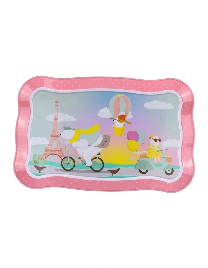 Kaper Kidz 15pc Animal Tourists Tin Tea Set Kids 3y image 6