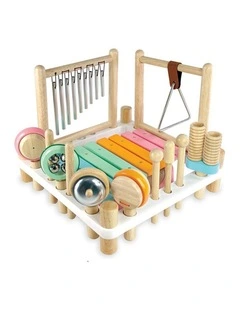 Im Toy Melody Mix Wooden Musical Instrument Set Kids 3  Multicoloured