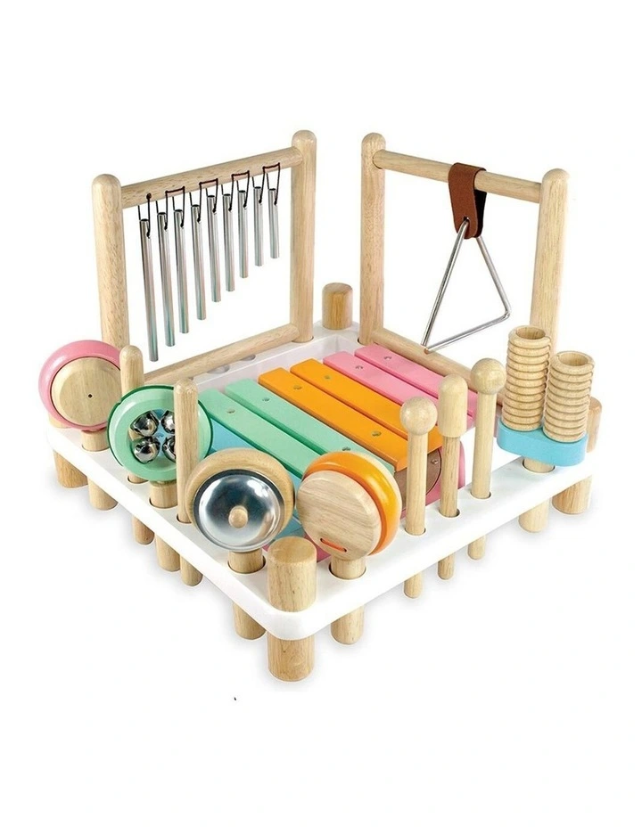 Im Toy Melody Mix Wooden Musical Instrument Set Kids 3 Multicoloured image 1