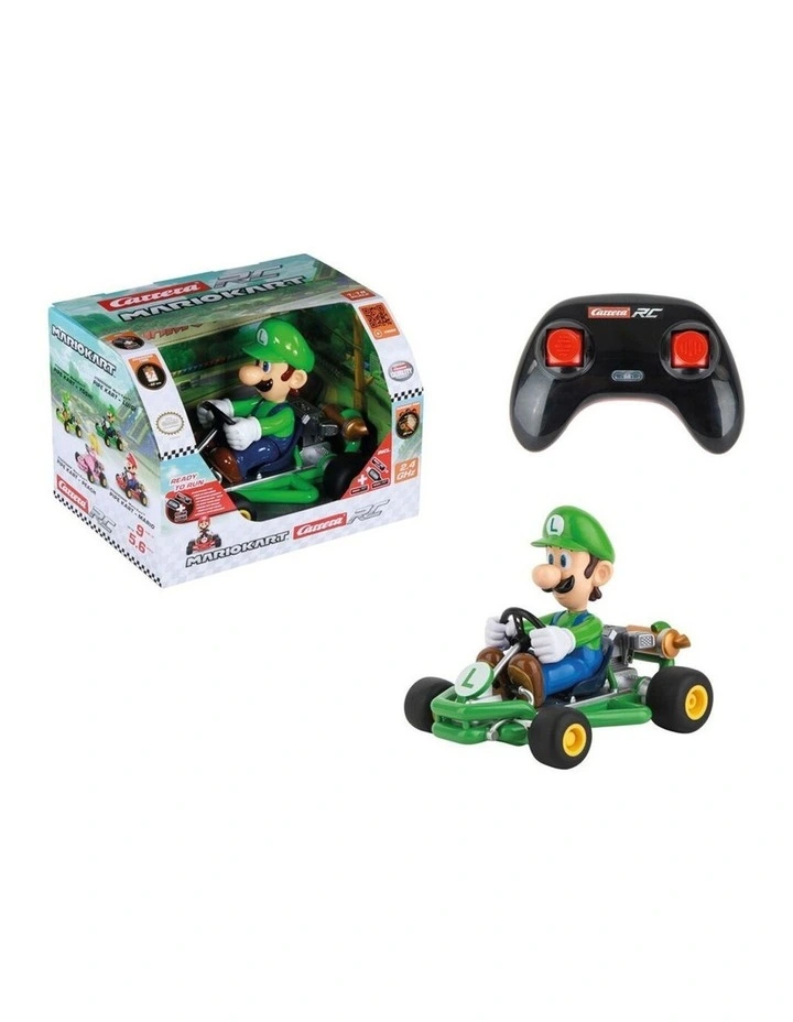 Carrera Mario Kart Pipe Kart RC 2.4GHz USB Remote Control 1:18 Luigi 6y image 1