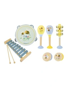 Koala Dream 7pc Buzzy Days Bee Musical Set With Instruments Kids 18m 
