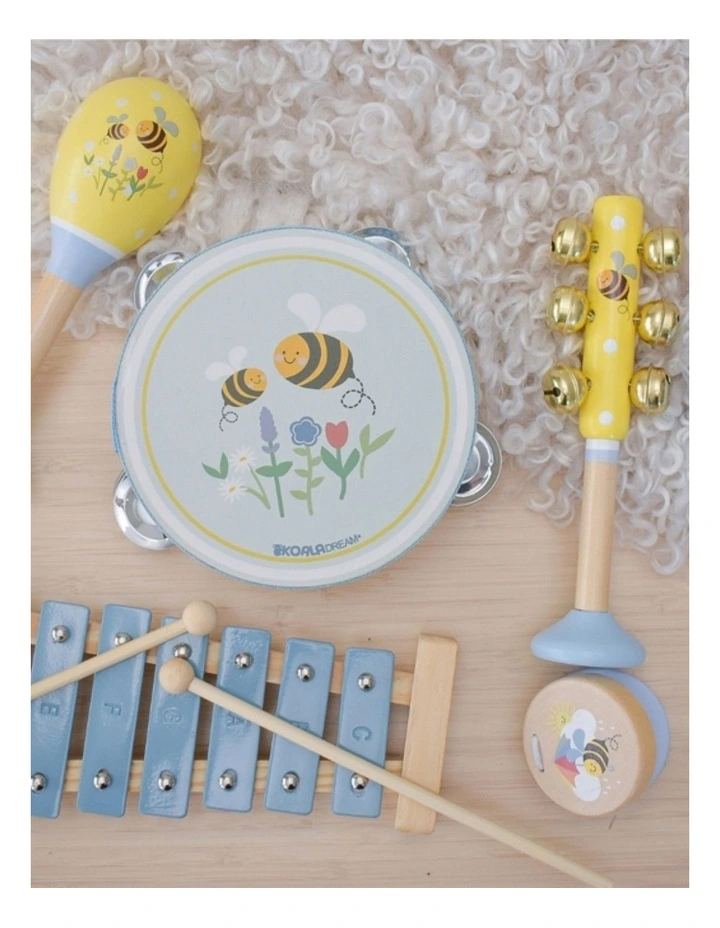 Koala Dream 7pc Buzzy Days Bee Musical Set With Instruments Kids 18m image 3