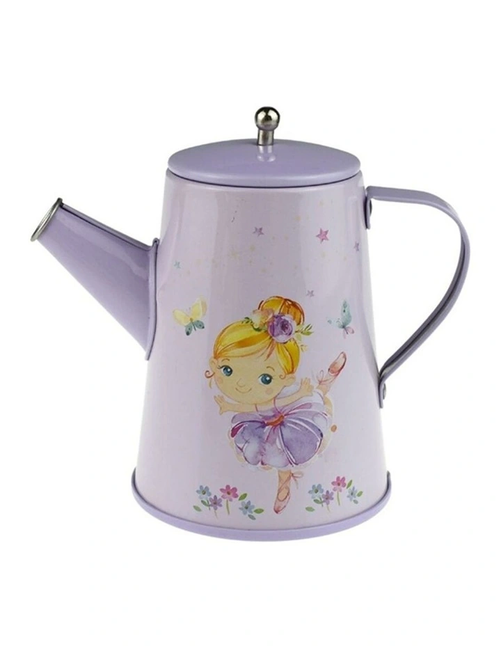 13pc Kaper Kidz Ballerina Kids Tin Tea Mug Set Pretend Play 3y image 3