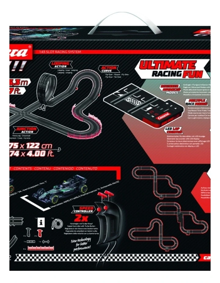Carrera Slot Car Set F1 Championship Rivals 6.3m Track Power Module Included image 5