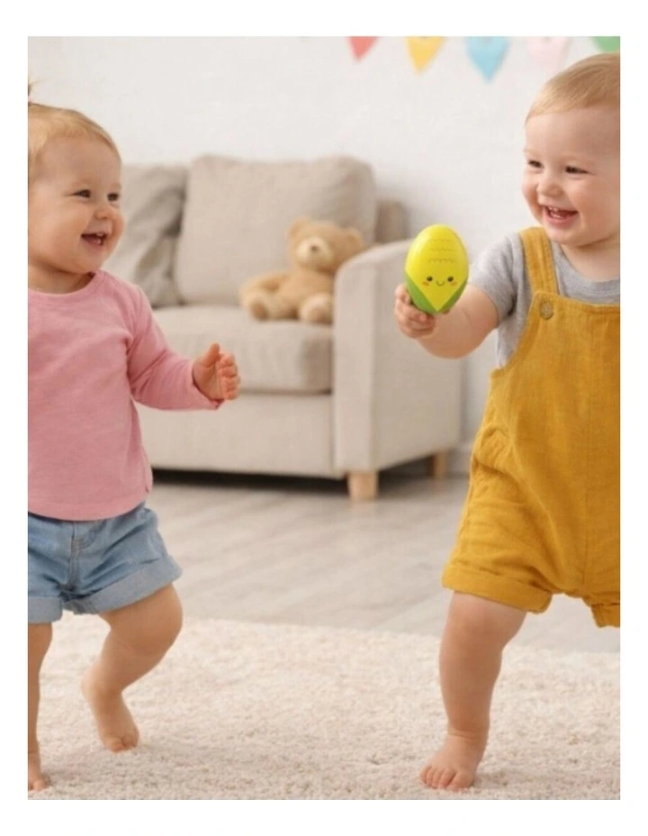 3pc Kaper Kidz Wooden Kids Musical Play Toy Set Birch Wood 0m image 2