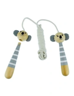 Koala Dream Bush Buddies Koala Wooden Adjustable Skipping Rope Kids 5y 