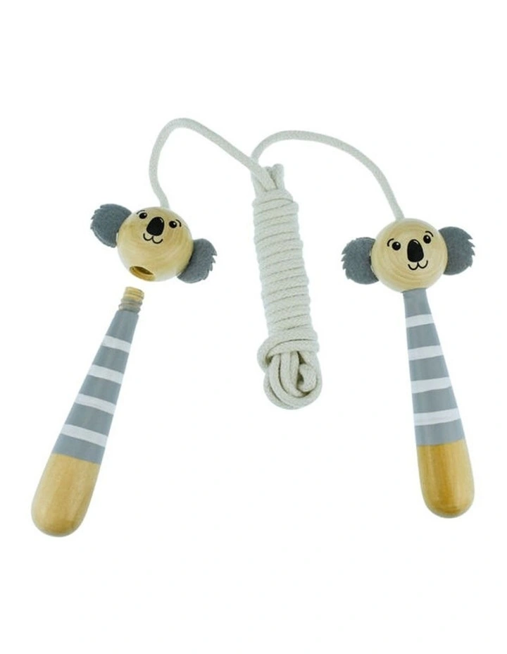 Koala Dream Bush Buddies Koala Wooden Adjustable Skipping Rope Kids 5y image 1