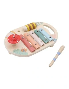 3pc Kaper Kidz Wooden Spring Insect Music Table Toy 18m 